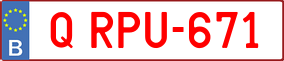 Trailer License Plate